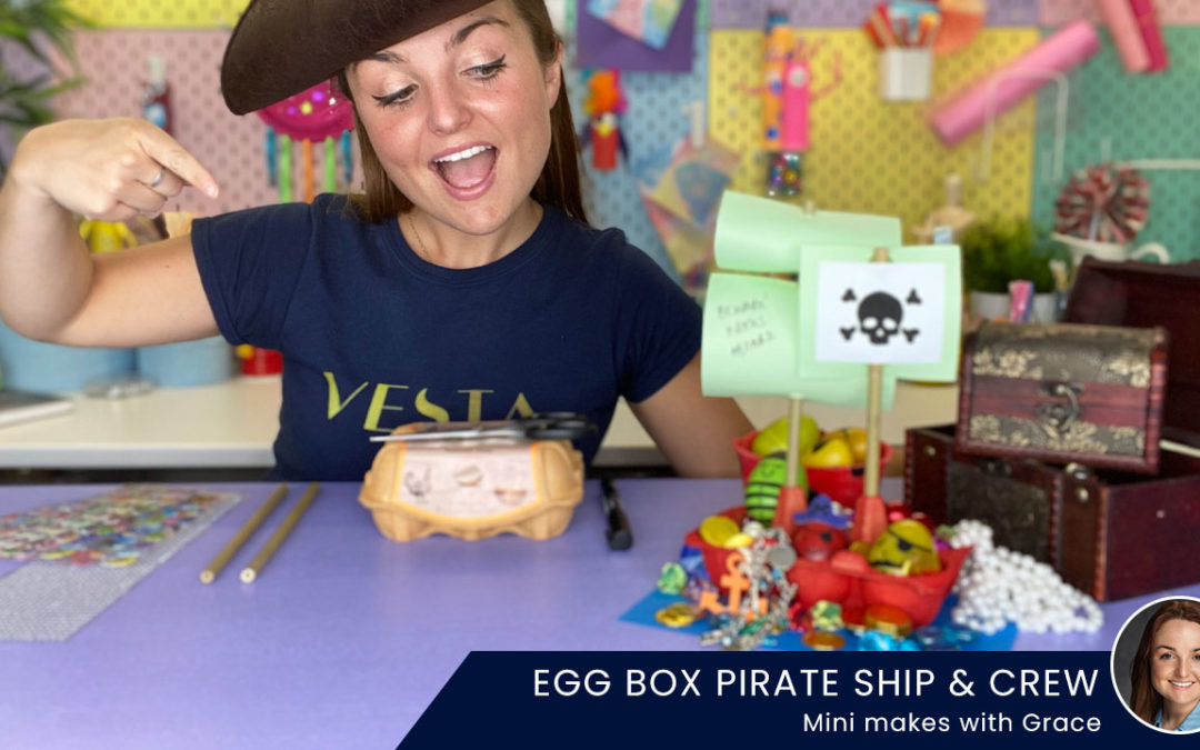 Egg Box Pirate Ship & Crew